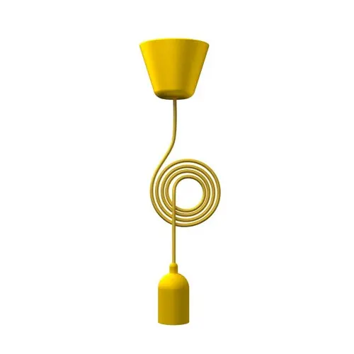 Suspension Jaune Funk, E27, Max 25W, IP20, 230V, Classe II - CALI Must-Have