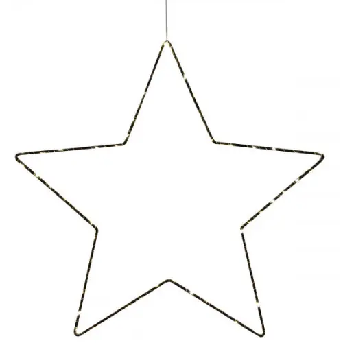 Prix Réduit Suspension Noire Liv Etoile, LED, IP20, 40 Leds, 3x AA battery, Classe III - CALI