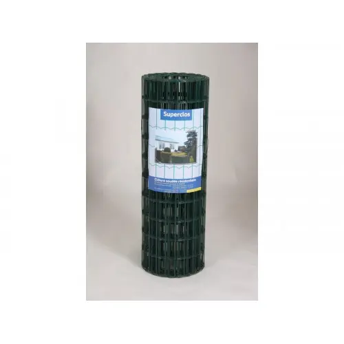 Grillage Superclos Plus vert, maille 100 x 50 mm, diam. 2.5 mm, H. 0.80 x L. 10 m – Cavatorta Meilleur Choix