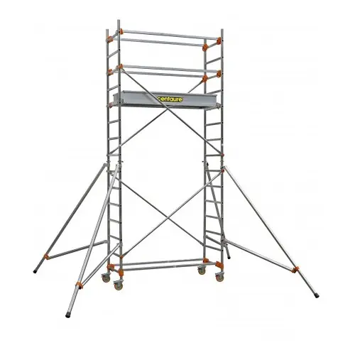 Echafaudage roulant aluminium - STS 135 2, plancher 1m80 - Base standard - Longueur 1m35 - CENTAURE Réduction