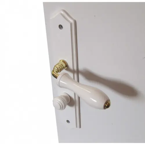 Achat Immédiat 2 poignées de porte Bois condamnation, bois entraxe 195 mm – Centrale Brico