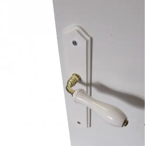 2 poignées de porte Bois sans trou, bois entraxe 195 mm – Centrale Brico Prix Réduit