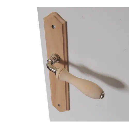 2 poignées de porte Bois sans trou, bois entraxe 195 mm – Centrale Brico Acheter En Ligne