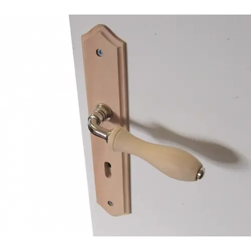 Acheter En Ligne 2 poignées de porte Bois trou de clé, bois entraxe 195 mm – Centrale Brico