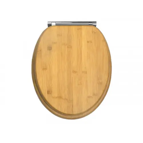 Produit De Marque Abattant Déclipsable Avec Frein De Chute Bambou Bois Marron – Centrale Brico