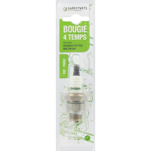 Bougie d‘allumage adaptable sous coque remplace RJ17LM / LR17A, NGK BR4LM - Centrale Brico Petit Prix