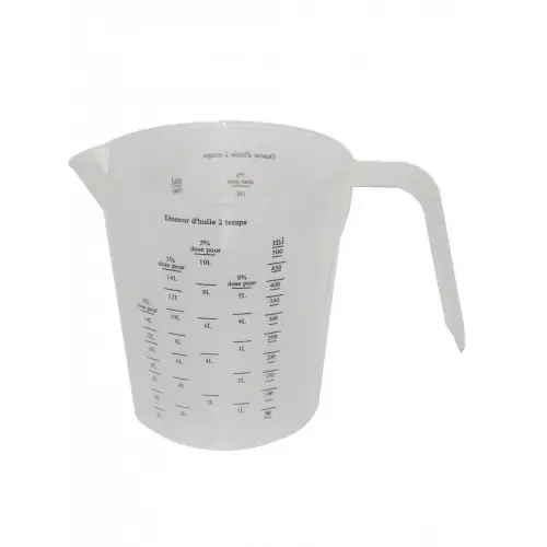 BROC Pour mélange 2 temps. Graduation 2%, 3%, 5% et 8%. Capacité 500 ml – Centrale Brico Offre Exclusive
