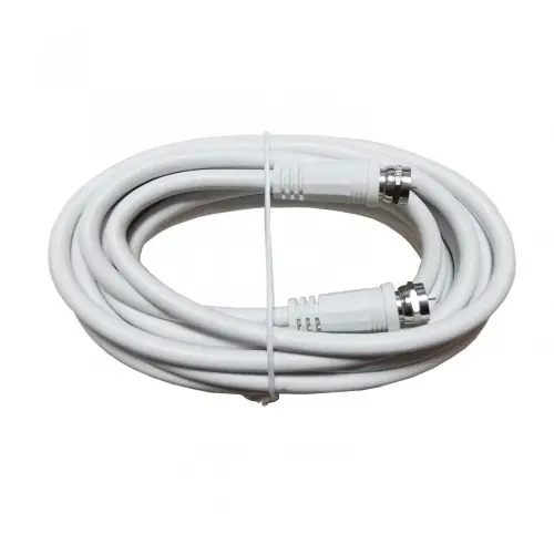 Produit De Marque Câble satellite fiche F, Mâle/Mâle, blanc, 4m ELAP - Centrale Brico