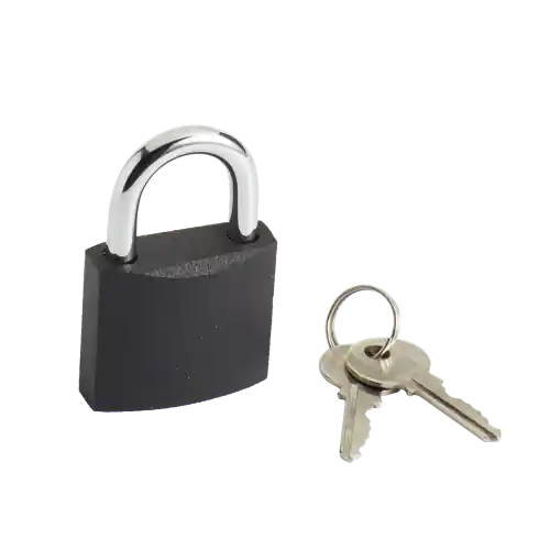 Cadenas à clé fer, l.38 mm - Centrale Brico Paiement Sécurisé