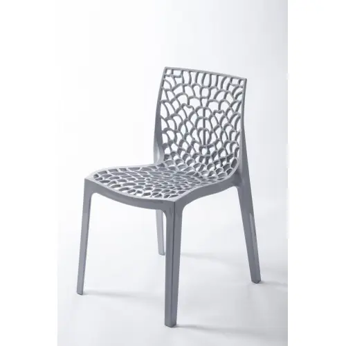 Paiement Sécurisé Chaise de jardin en résine Grafik gris perle - Centrale Brico