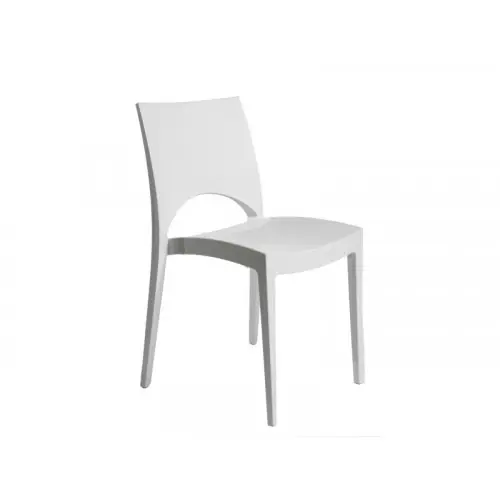 Chaise De Jardin En Résine Paris Greenpol Blanc - Centrale Brico Livraison Express