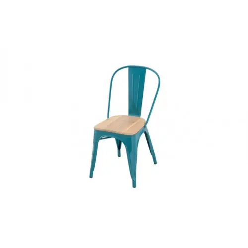 Quantité Limitée Chaise Oxford acacia bleu petrole - Centrale Brico