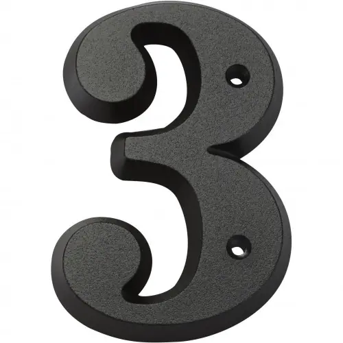 Chiffre 3 en zamak mat H.8 x l.4.5 cm – Centrale Brico Réduction
