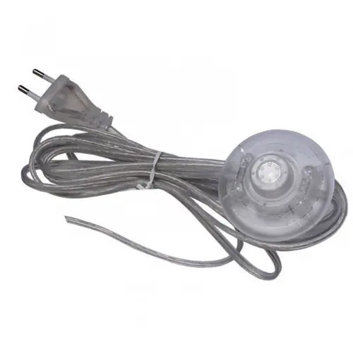 Populaire Cordon et interrupteur TIBELEC, plastique, transparent 500 W - Centrale Brico