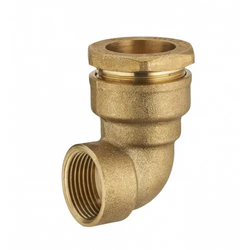 Coude F1 à compression laiton D.32 pour tube en polyéthylène - Centrale Brico Prix Réduit
