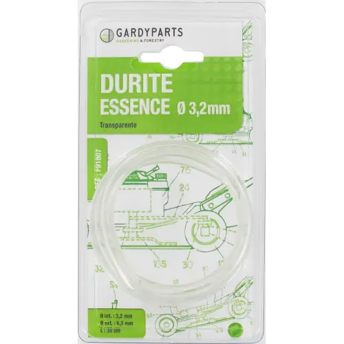 Durite transparente carburant, L 30cm, Ø ext 6,1mm, Ø int 3,2mm - Centrale Brico Achat Immédiat