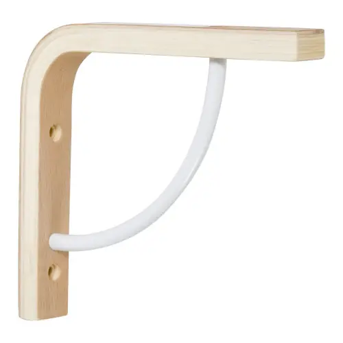 Equerre Multi + bois brut naturel, H.13 x P.15 cm - Centrale Brico Paiement Sécurisé