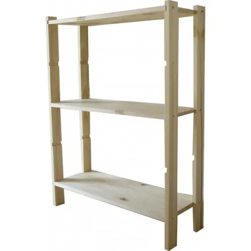 Etagère Pin, 3 tablettes , l.65 x P.25 x H.90 cm - Centrale Brico Super Prix