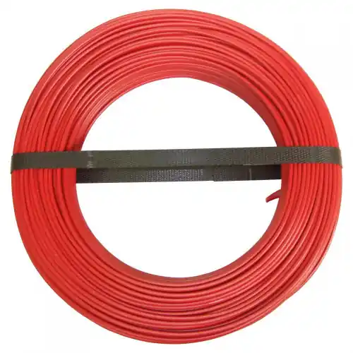 Fil électrique 1.5 mm² h07vu, en couronne de 100M rouge - Centrale Brico Prix Choc