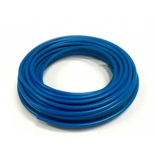 Nouvel Arrivage Fil électrique 1.5 mm² h07vu, en couronne de 10M bleu - Centrale Brico
