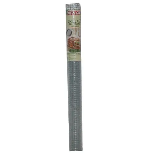 Dernier Modèle Grillage pour animaux soudé gris, H.1 x L.3 m, maille H.12 x l.12.7 mm - Centrale Brico