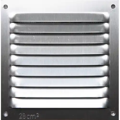 Commander Maintenant Grille d‘aération aluminium anodisé, L.10 x l.10 cm - Centrale Brico