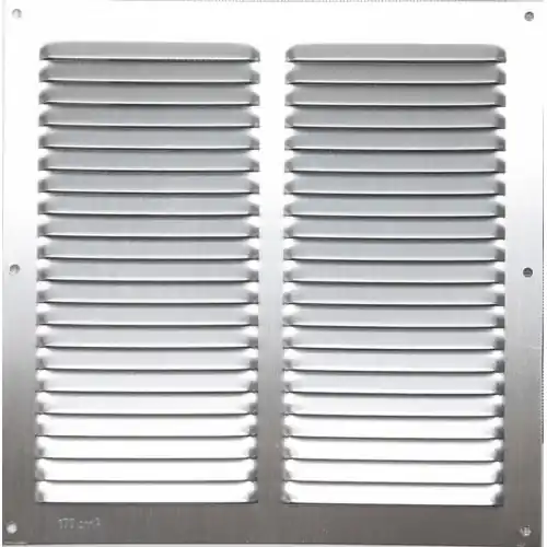 Acheter Direct Grille d‘aération aluminium anodisé, L.25 x l.25 cm - Centrale Brico