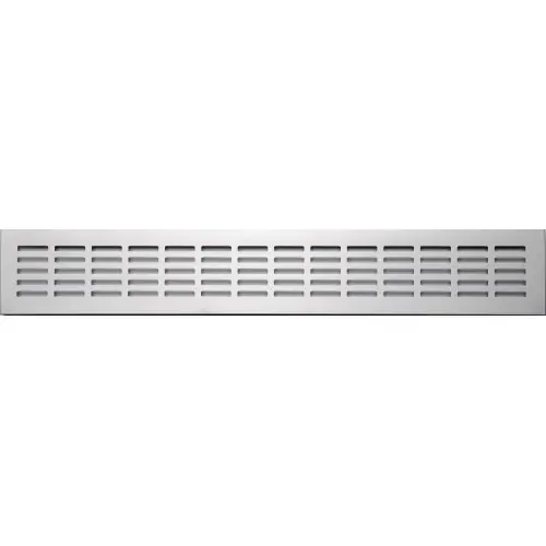 Prix Réduit Grille d‘aération aluminium anodisé, L.50 x l.8 cm - Centrale Brico