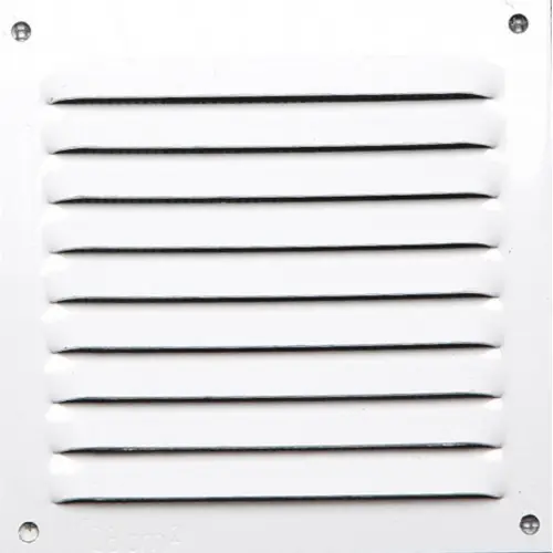 Prix Choc Grille d‘aération aluminium laqué, L.10 x l.10 cm - Centrale Brico