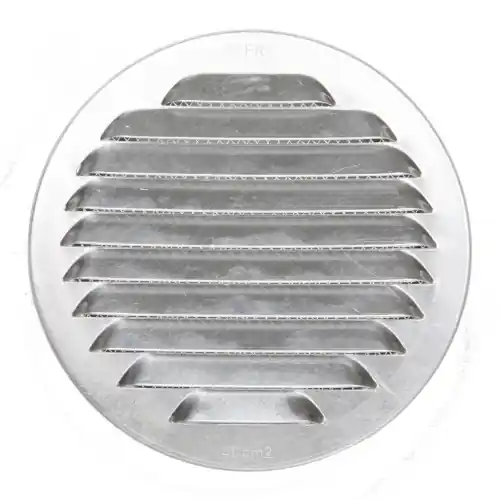 Grille d‘aération aluminium naturel Diam.12.5 cm - Centrale Brico Bon Marché
