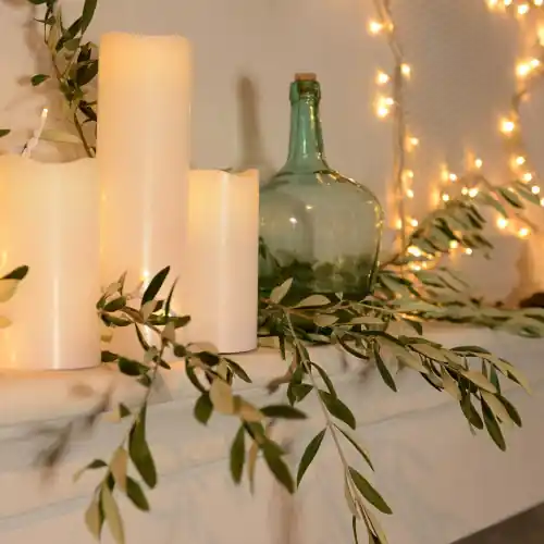 Guirlande électrique 8 m lumineuse de Noël Flicker, 128 leds blanc chaud - Centrale Brico Expédié Aujourd'hui