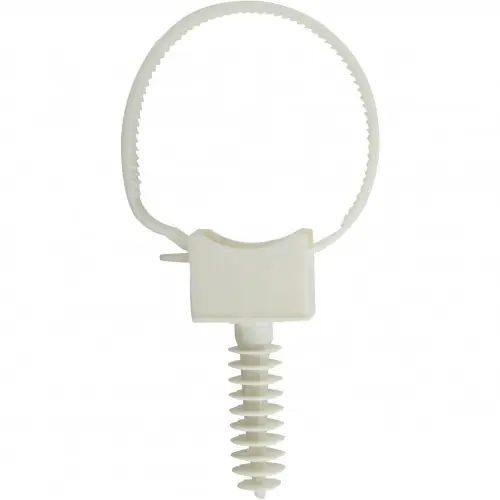 Meilleur Choix Lot de 10 colliers à embases et chevilles, Diam.16 à 25 mm, L.165 mm - Centrale Brico