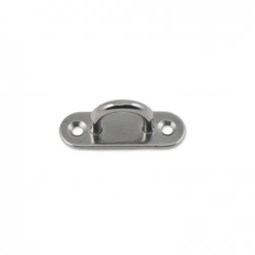 Offre Exclusive Lot de 2 platines avec anneau inox, L.80 x l.35 mm - Centrale Brico