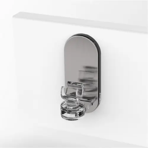 Lot de 2 supports sans perçage barre de vitrage Petite fenetre, 8 mm transparent - Centrale Brico Meilleure Vente