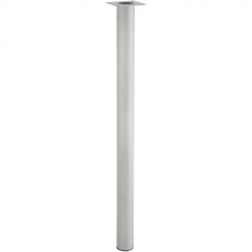 Achetez Aujourd'hui Lot de 4 pieds de table cylindrique fixes métal époxy gris, 71 cm - Centrale Brico