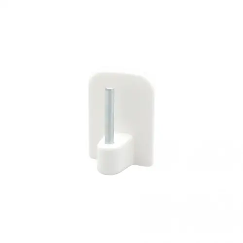 Lot de 4 supports autocollants barre de vitrage, 10 mm blanc mat - Centrale Brico Top Vente