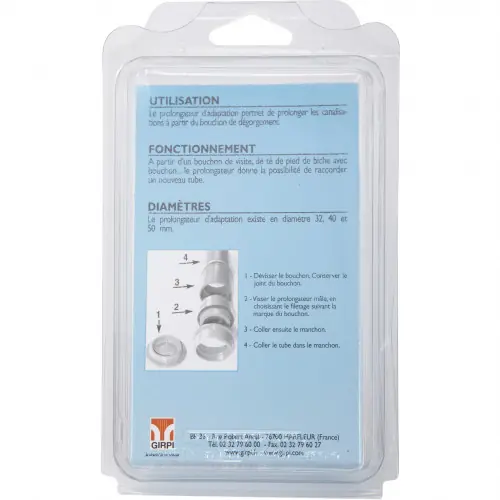 Meilleur Prix Manchon prolongateur en pvc à coller / à visser, mâle / mâle, D.32 - Centrale Brico