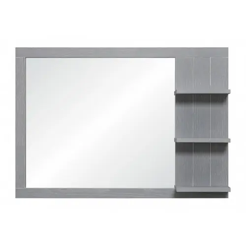 Authentique Miroir encadré l.85 x H.60 cm, effet chêne grisé, HOMESIGHT Seaside – Centrale Brico