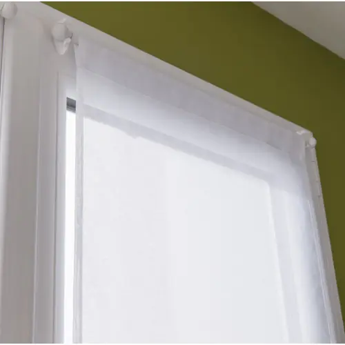 Solde Paire de vitrages tamisant, Leo blanc l.60 x H.90 cm - Centrale Brico