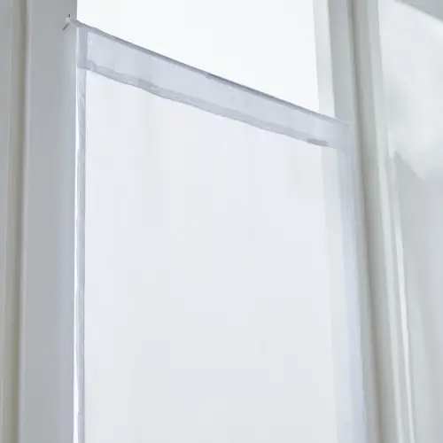 Haute Qualité Paire de vitrages transparent, Idealis blanc l.60 x H.160 cm - Centrale Brico
