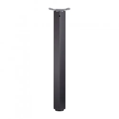 Pied de table TA001 820/60x60mm noir mat – réglable – Centrale Brico Expédition Rapide