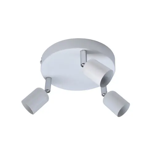 Plafonnier 3 spots, fer blanc Basic – Centrale Brico Prix Promo