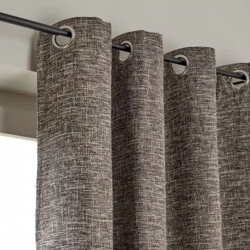 Rideau tamisant, Whool anthracite l.140 x H.260 cm - Centrale Brico Bon Plan