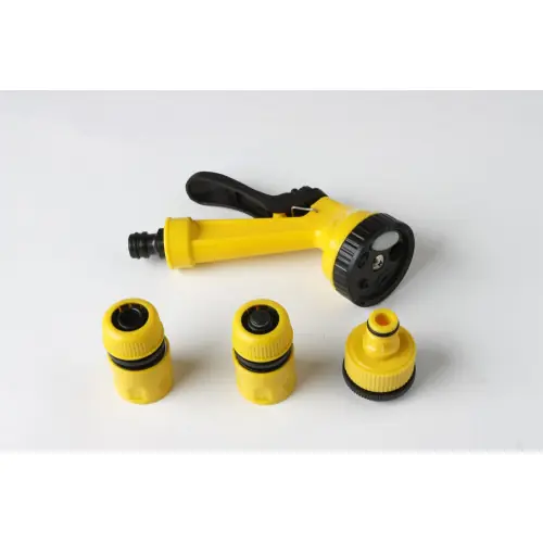 Set pistolet d‘arrosage 5 jets + 3 raccords 12.5-15 mm - Centrale Brico Certifié