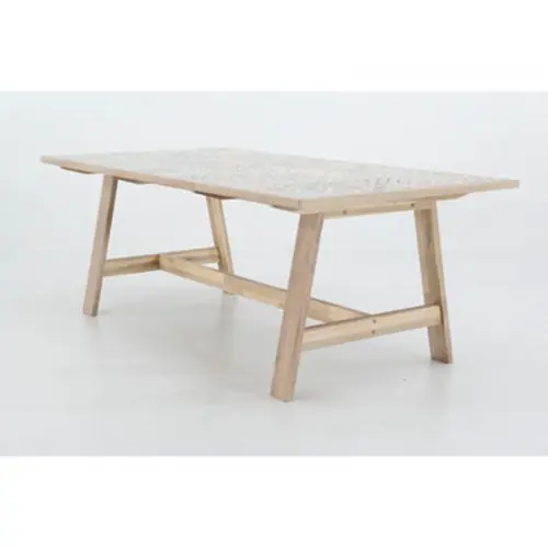 Table De Repas Soho Heritage Rectangulaire Gris 6 Personnes - Centrale Brico Top Vente