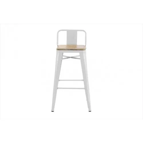 Tabouret Oxford acacia blanc - Centrale Brico Dernière Chance