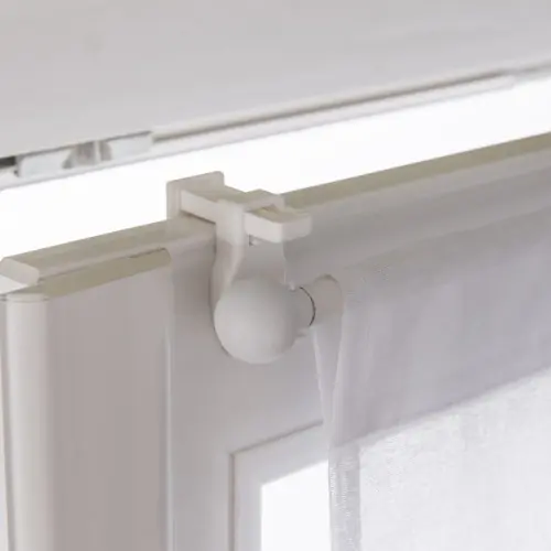 Vitrage tamisant, Leo blanc l.90 x H.210 cm – Centrale Brico Commander Vite