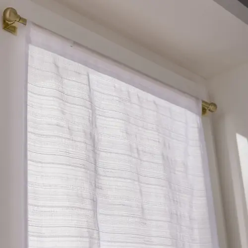 Vitrage tamisant, Lola blanc l.80 x H.160 cm – Centrale Brico Certifié