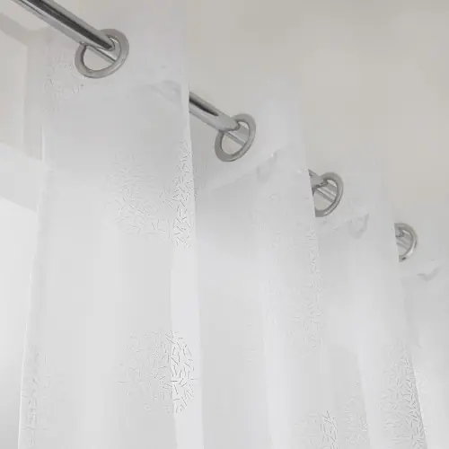 Voilage transparent blanc l.140 x H.240 cm – Centrale Brico Marque