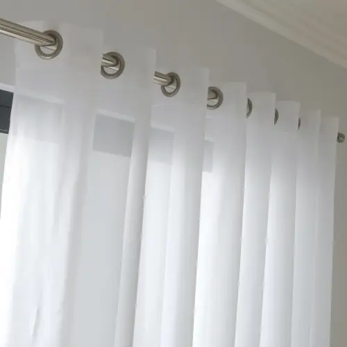 Voilage transparent, Chic blanc l.300 x H.240 cm – Centrale Brico Retour Gratuit